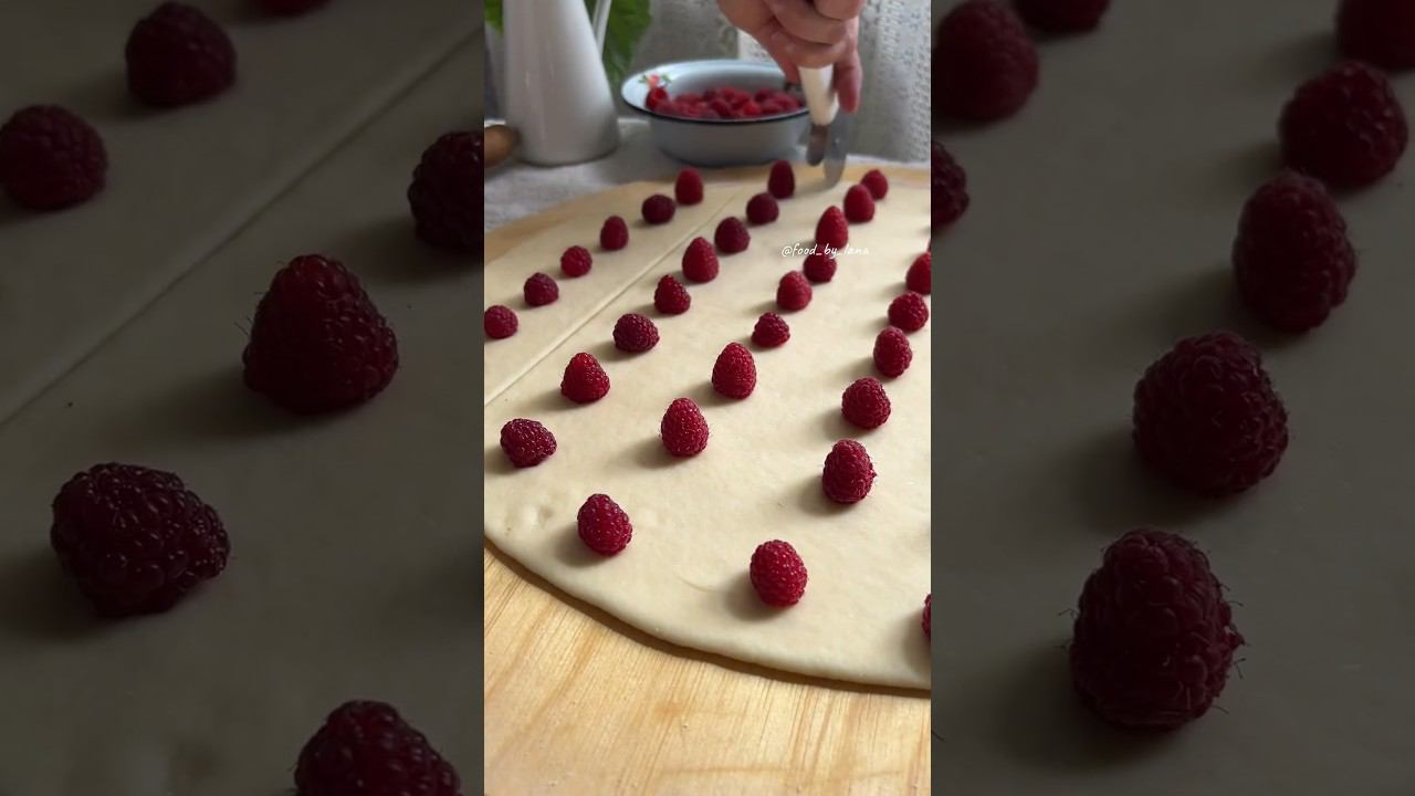 Булочки с малиной