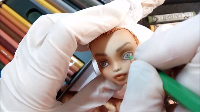 Monster High Repaint, Doll Faceup, Custom Doll - Episode 15 - Frankie Stein