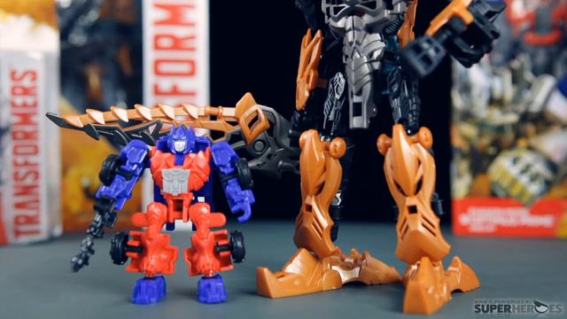 Обзор трансформеров Grimlock и Optimus Prime construct bots (Transformers) смотреть онлайн