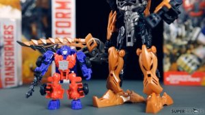 Обзор трансформеров Grimlock и Optimus Prime construct bots (Transformers)