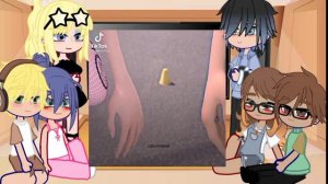 🎧🤍Реакция персонажей лбиск на ТТ 3/3🤍🎧