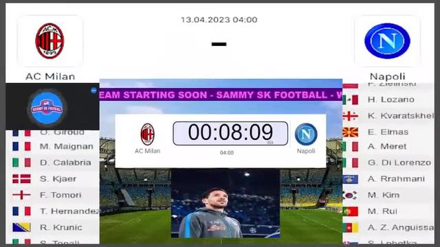 AC Milan vs Napoli 1-0 Live Stream UEFA Champions league Football Match Today Commentary Highlights смотреть онлайн