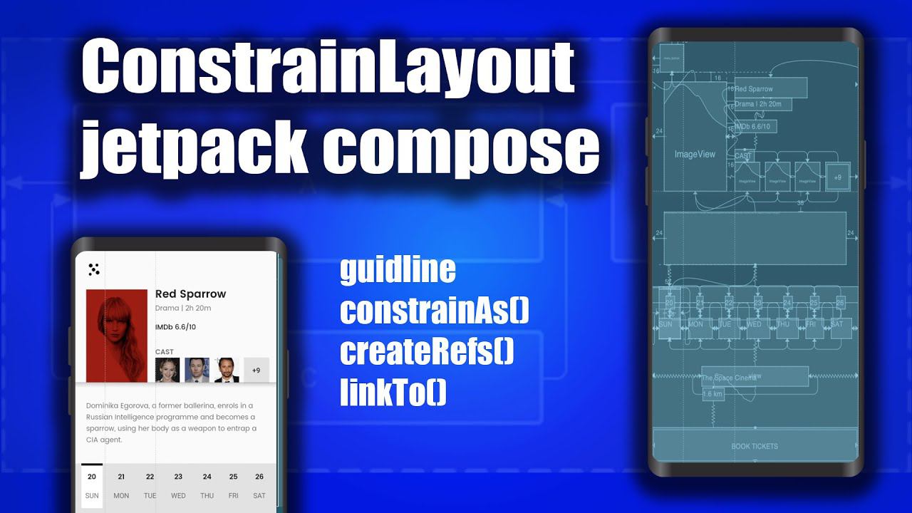 Использование ConstrainLayout в Jetpack Compose Android Studio + Kotlin смотреть онлайн