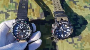 Сравнение часов  CASIO моделей PRO TREKPRT-B50-1E и G-SHOCKGG-B100-1A3 с блютузом