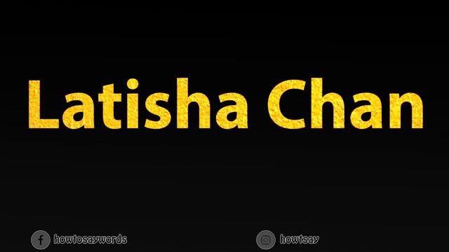 How To Pronounce Latisha Chan смотреть онлайн