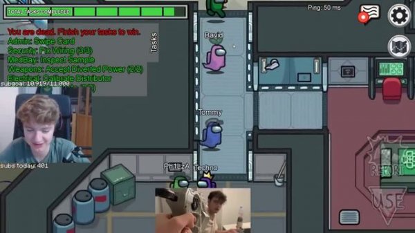 TommyInnit, Technoblade & Wilbur play AMONG US.