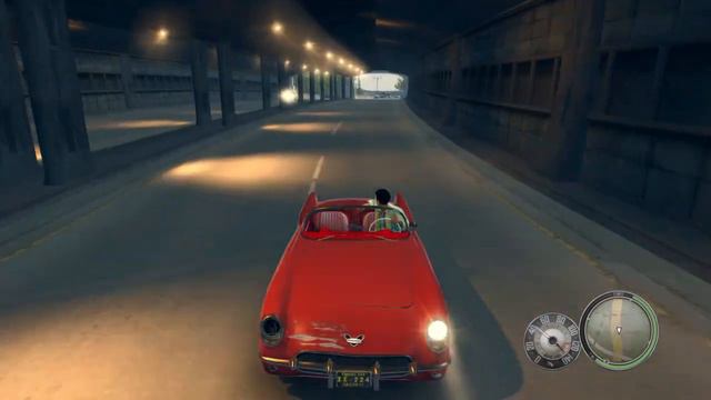 Mafia II Definitive Edition reverse driving a Shubert Frigate convertible sports car on motorway смотреть онлайн