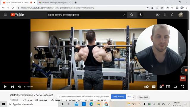 Alpha Destiny is RIGHT! Overhead Press is KING!👑 смотреть онлайн