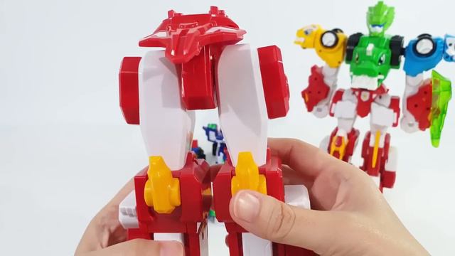 MiniForce V Rangers Mini LeoBullsV TrynoV SharkrossV BeastPolice MechaKing Transformation
