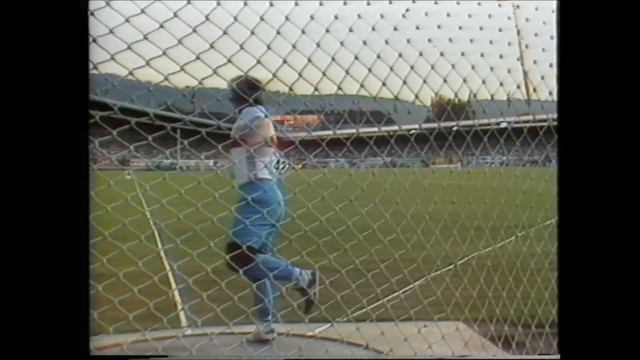 1988 Rolf Danneberg DISCUS 66.60 meters at the Weltklasse Zürich. смотреть онлайн