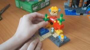 сборка лего майнкрафт.