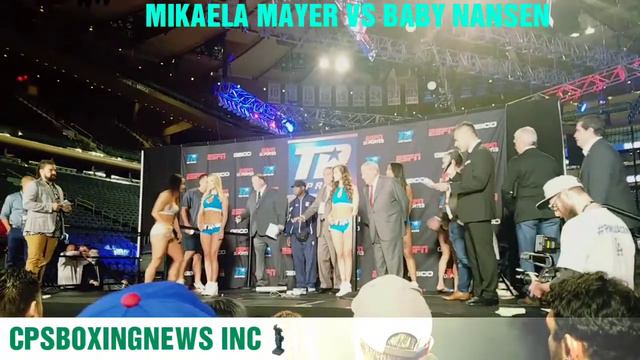 WEIGH - IN MIKAELA MAYER VS BABY NANSEN смотреть онлайн