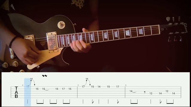 How to play | someday-Dj Ashba(guitar solo with Tab lesson) смотреть онлайн
