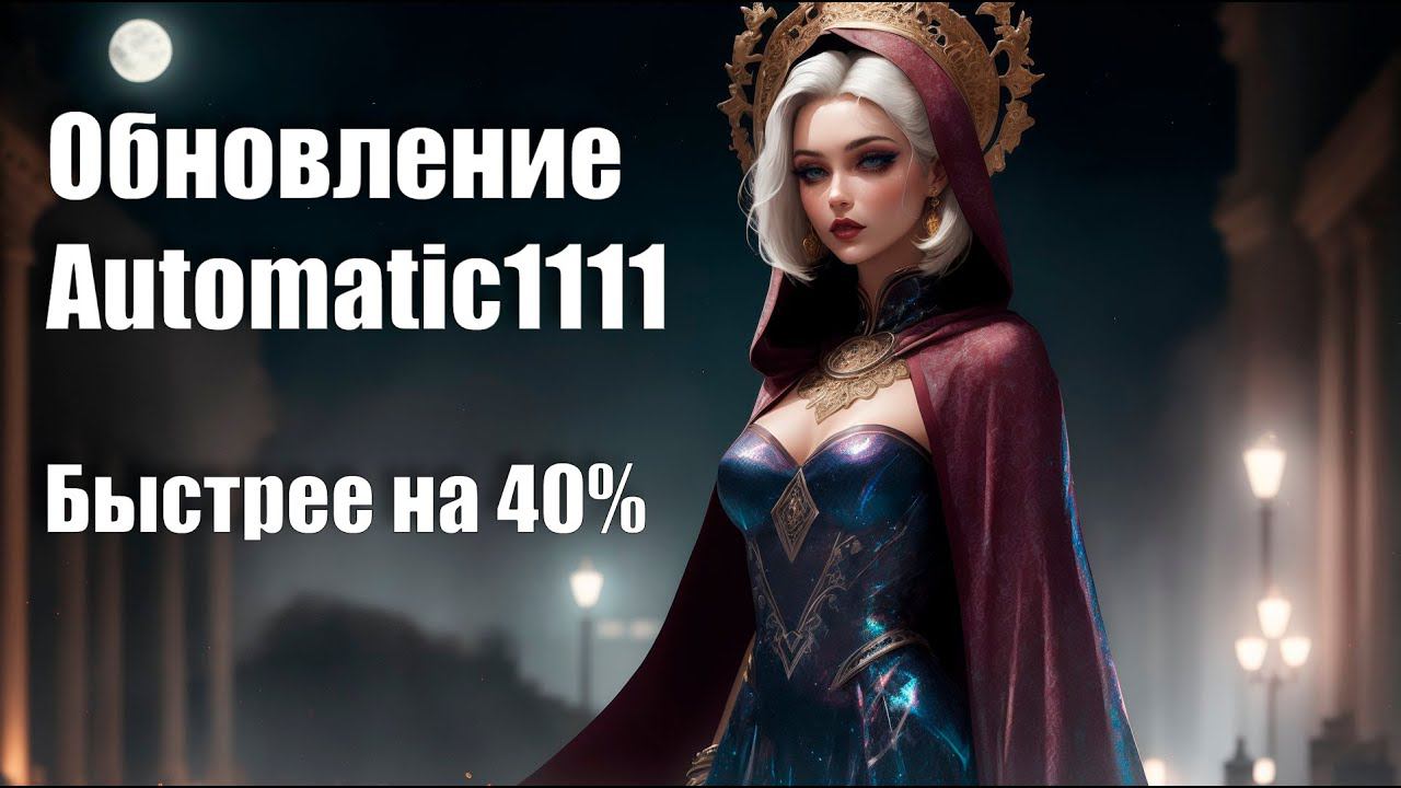 Быстрее на 40% / Обновление Automatic1111 / Stable Diffusion