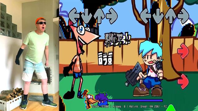Friday Night Funkin' VS Corrupted Phineas & Ferb - Last Summer + Pibby (communitygame) In Real Life