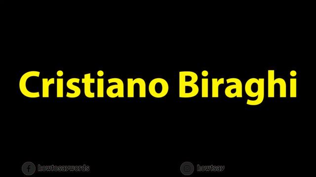 How To Pronounce Cristiano Biraghi смотреть онлайн