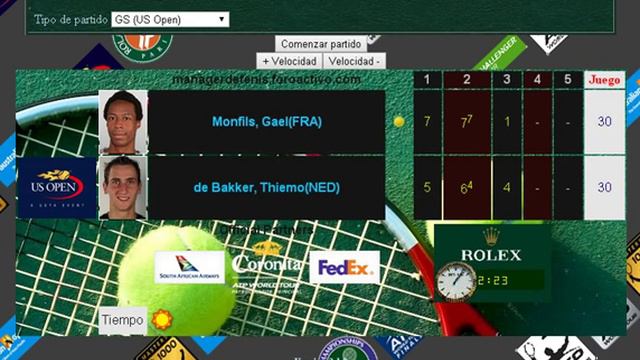 Monfils vs de Bakker смотреть онлайн