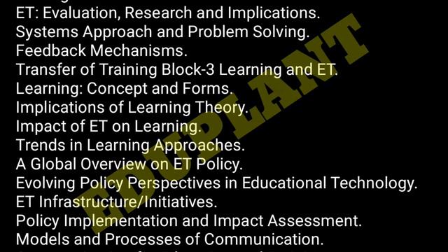 IGNOU M.A. EDUCATION 2ND YEAR SYLLABUS смотреть онлайн