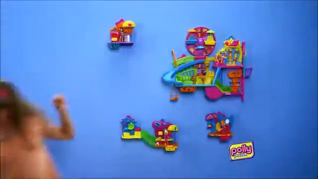 Polly Pocket Wall Party Mall on The Wall Fashion Doll Playset смотреть онлайн