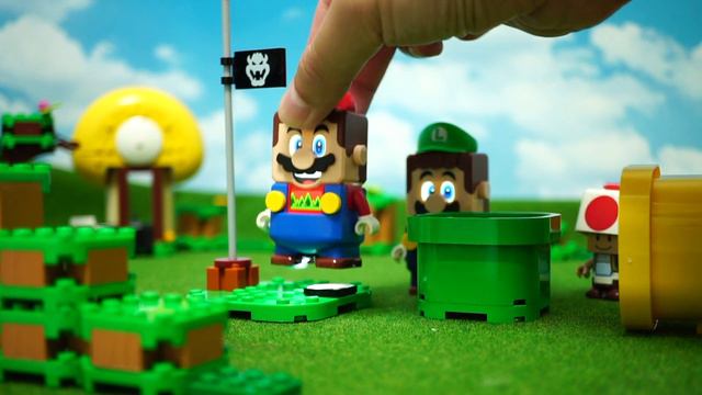 LEGO Super Mario Stopmotion Anime!「 Happy Birthday Lego Luigi」 レゴ スーパーマリオ！「ハッピーバースデーレゴルイージ」