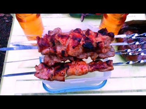 Сочный шашлык из свиной шеи - вкусный и простой рецепт. смотреть онлайн