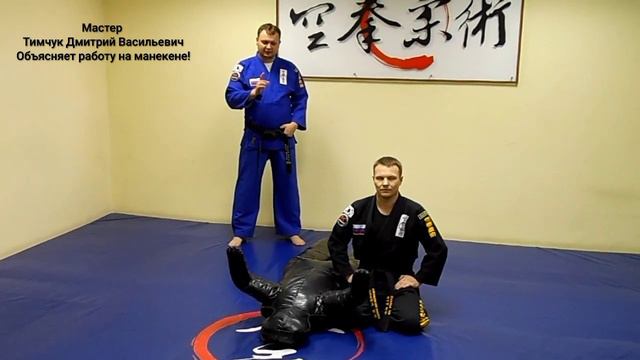 Дмитрий Васильевич Тимчук объясняет работу в партере на манекене! смотреть онлайн