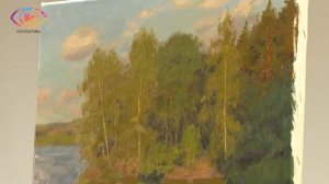 Летний пейзаж с мостиком. (Станислав Брусилов).