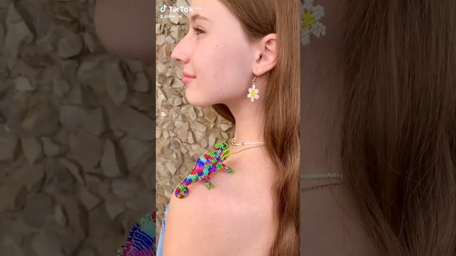 Хамелеон из бисера, видео мастер-класс https://vk.com/bisernp смотреть онлайн