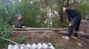 два школьника делают землянку 1часть