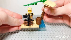 LEGO WWII / Qman Combat Zone Battle on the shoal 1716