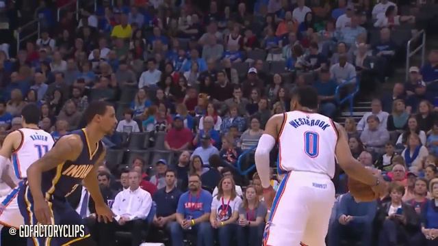 Paul George vs Kevin Durant SICK DUEL Highlights (2016.02.19) Thunder vs Pacers - 53 Pts Total! смотреть онлайн