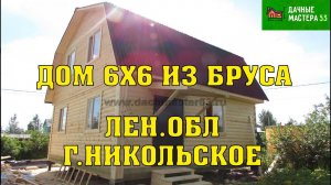 11.08.2017 Закончено строительство Дома 6х6 из бруса под ключ.Пестово.