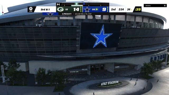 Madden 23 Gameplay - Aaron Rodgers Lights Up Cowboys! Online H2H смотреть онлайн