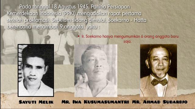 SIDANG PPKI PERTAMA (18 Agustus 1945) смотреть онлайн
