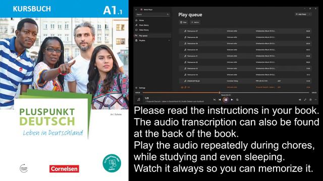 Pluspunkt Deutsch Leben In Deutschland A1 Audio KURSBUCH (Learning German Level A1)