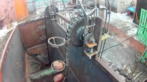 Картофелесажалка. Работа транспортера.