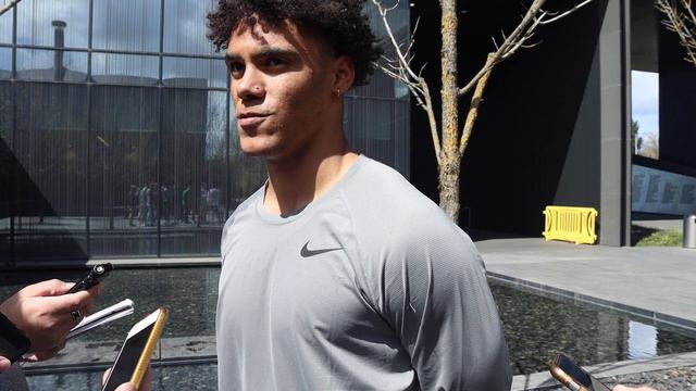Cornerback Christian Gonzalez Oregon Spring Football Media Availability (4/5/22) смотреть онлайн