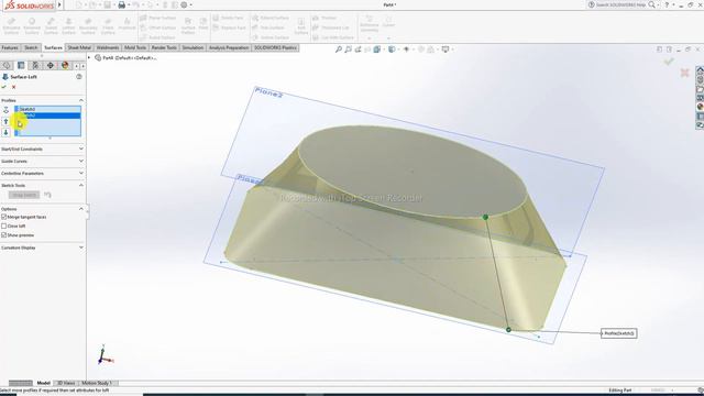 SOLIDWORKS SURFACE DESIGN FULL LECTURE-01 смотреть онлайн