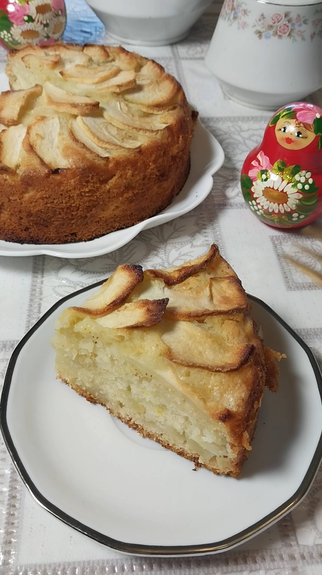 ПОСТНАЯ ШАРЛОТКА НА АПЕЛЬСИНОВОМ СОКЕ