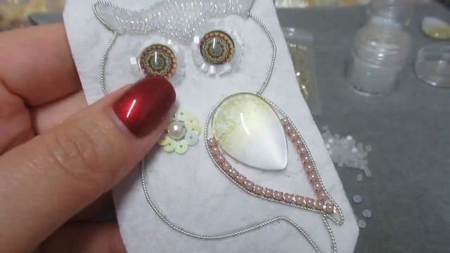 Брошь СОВА, красивая брошь своими руками!