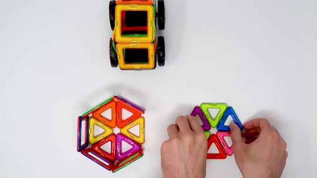 28. Wheeled Robot | How to Make a Robot with Magnetic Blocks | Magnetic Tiles Building Tutorial смотреть онлайн