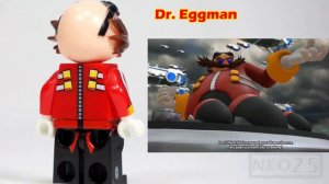 Lego Sonic the Hedgehog Sonic Forces Speed Battle Dr. Eggman Unofficial Lego Minifigures