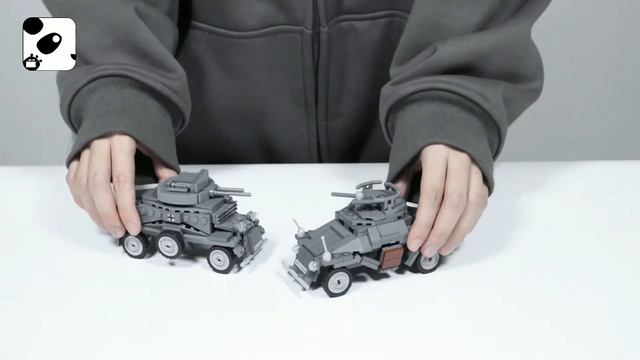 WW2 Germany SDKFZ222 Armored Cars Compatible lego. #lego #tank #Armored #WW2 #military #Germany смотреть онлайн