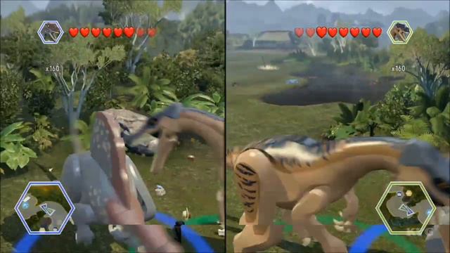 LEGO Jurassic World - Baryonyx vs Spinosaurus - CoOp Fight | Free Roam Gameplay [HD] смотреть онлайн