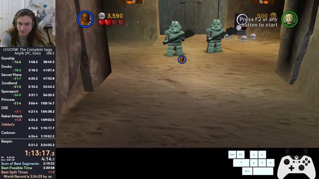 [Former WR] LEGO Star Wars: The Complete Saga Any% Speedrun In 2:23:44
