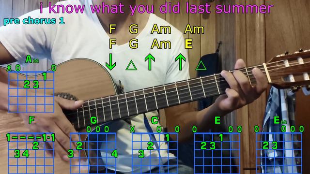 i know what you did last summer shawn mendes & camila cabello guitar chords смотреть онлайн