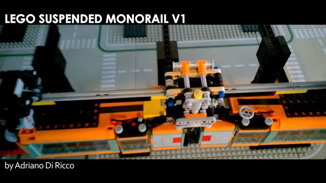 Lego Power function suspended monorail train v1 смотреть онлайн