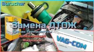 Замена датчика охлаждающей жидкости 1.8Т AWT Passat B5 Audi Skoda Octavia Superb - G62 ДТОЖ Пассат