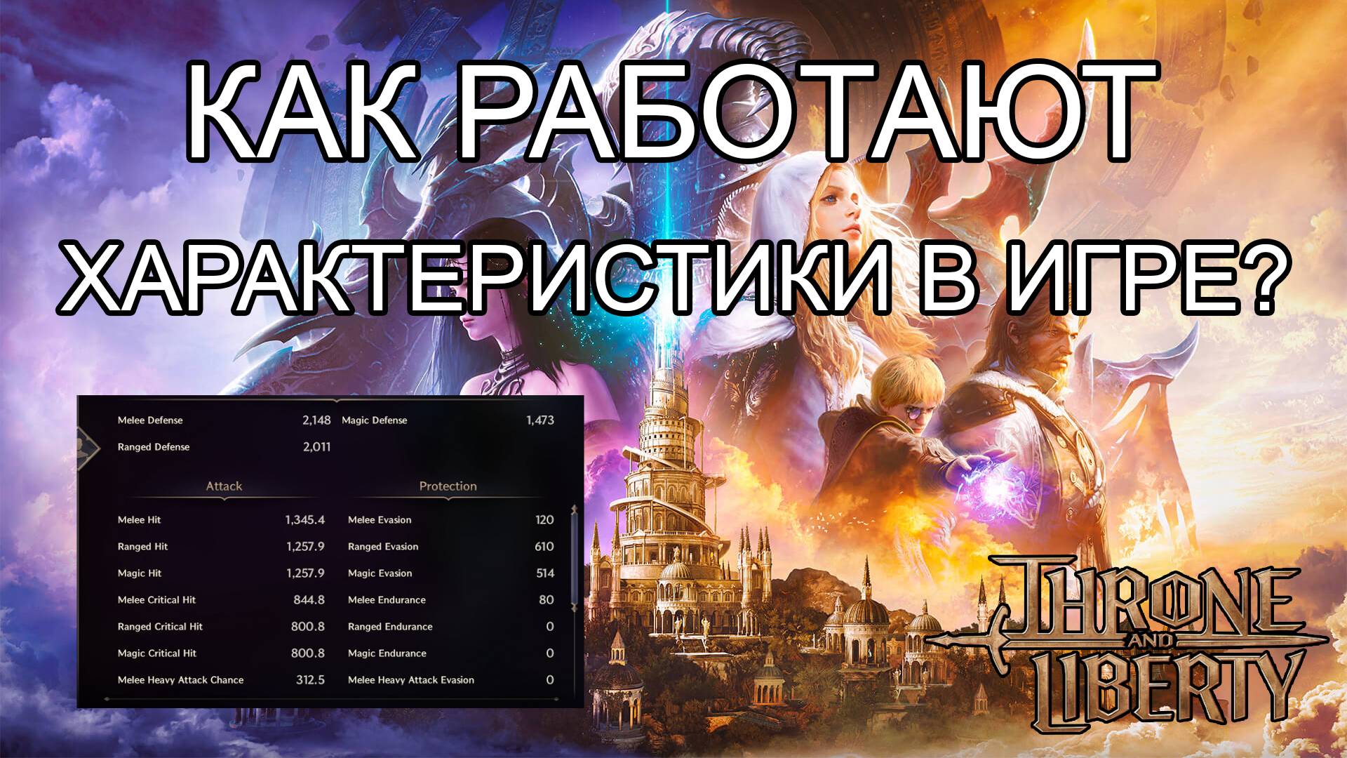 Как работают характеристики и атрибуты в Throne And Liberty