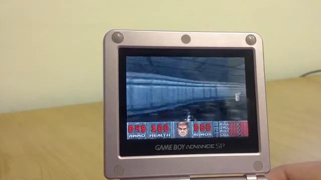 Doom on my Nintendo Game Boy Advance SP (Model no. AGS-101) смотреть онлайн